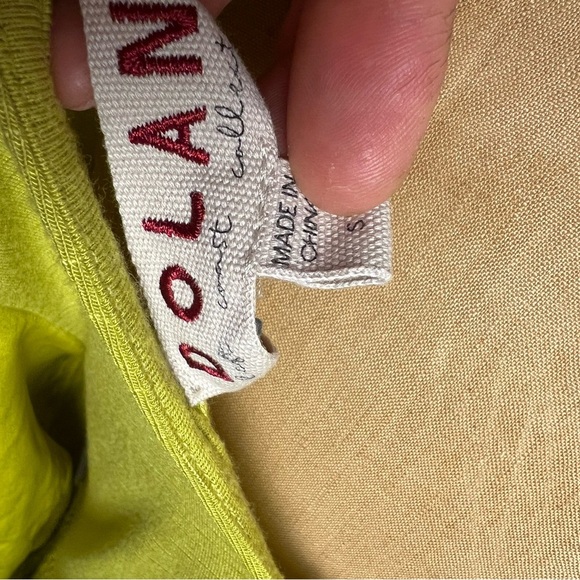 Anthropologie women’s amazing Dolan chartreuse short sleeve top small - Picture 5 of 7